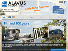 Tablet Screenshot of alavusikkunat.fi